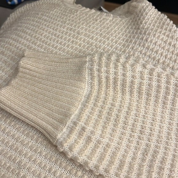 GERARD DAREL Paris Luby Texture Knit Wool Sweater In Ecru L - Picture 7 of 8